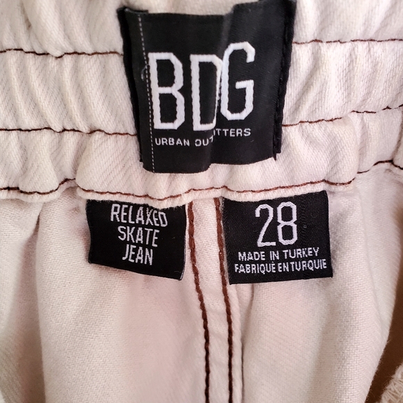 BDG Relaxed Skate Cargo Jeans In Ivory Size 28 - Picture 5 of 10
